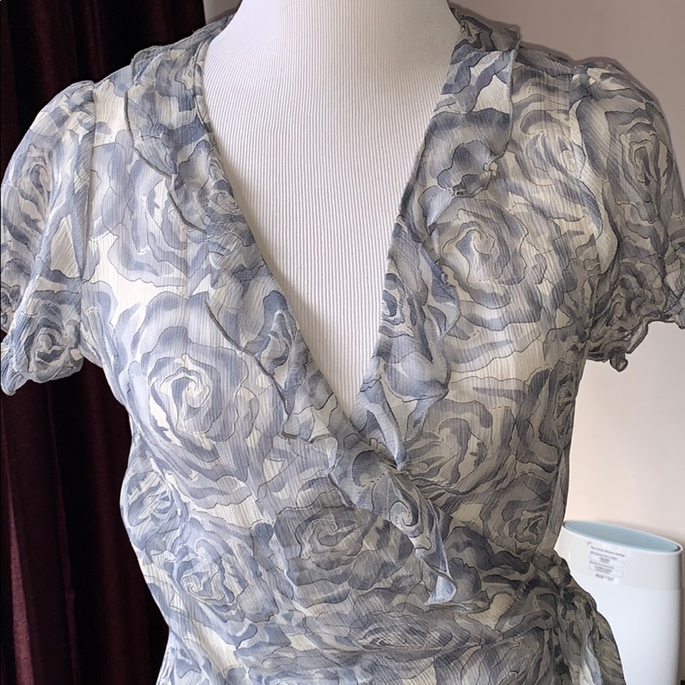 Silk wrap top